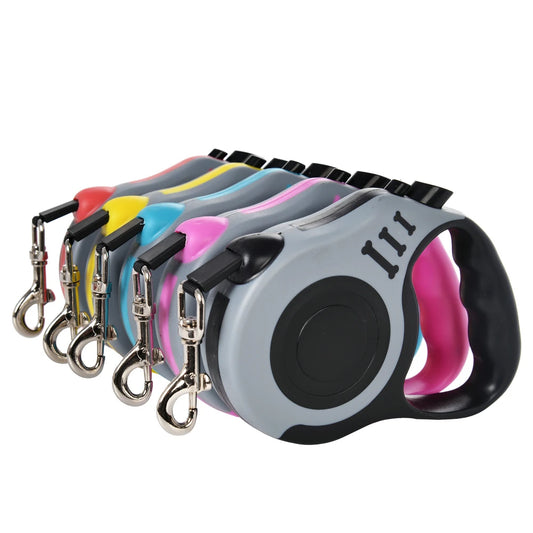 Retractable Dog Leash for Dogs & Cats — Auto Lock, 10 ft or 16 ft, Up to 30 lbs